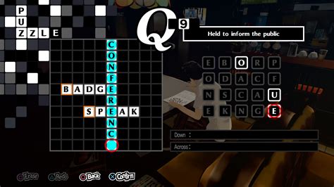 persona 5 crossword